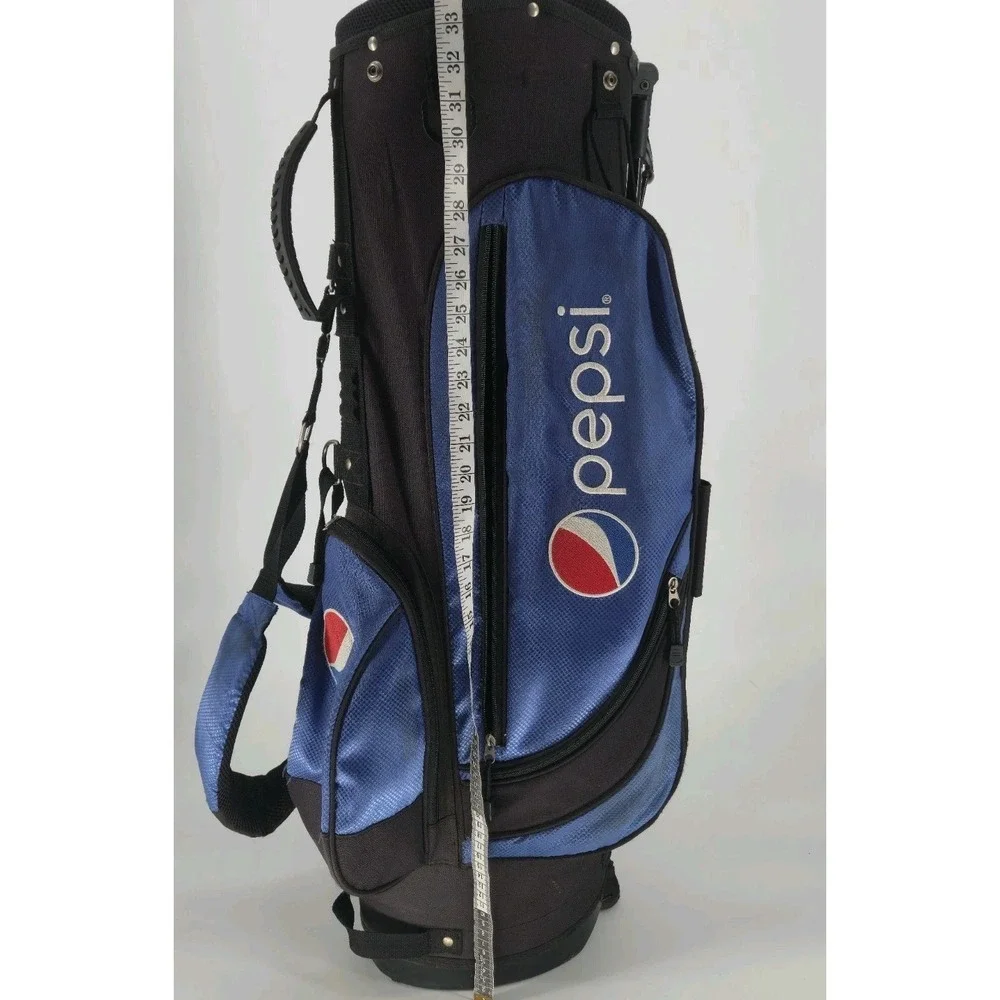 Pepsi Golf Stand Bag Blue Black Carry Bag Soda Logo Promo 34